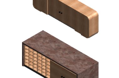 BIM Data: Revit Family Library – Console.rfa-BIM WORLD