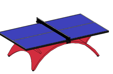 BIM Data: Revit Family Library – Table Tennis Table.rfa-BIM WORLD