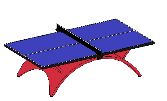 BIM Data: Revit Family Library – Table Tennis Table.rfa