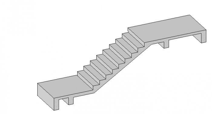 BIM Data: Revit Family Library for Structural Staircases (.rfa)