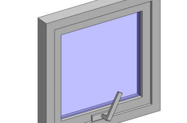 Aluminum Alloy Suspended Windows | BIM Data & Revit Family Library (.rfa)-BIM WORLD