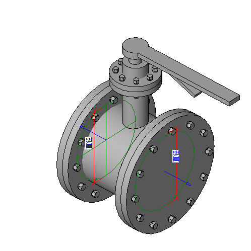 BIM Data: Revit Family Library for Flanged Signal Butterfly Valves (.rfa)