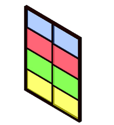 BIM Data | Revit Family Library: TOIL_Color Office Partition_001.rfa-BIM WORLD