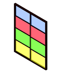 BIM Data | Revit Family Library: TOIL_Color Office Partition_001.rfa