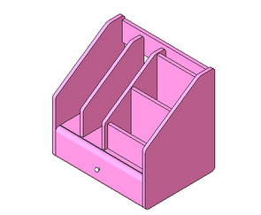 BIM Data: Revit Family Library - FURN_Decorations Pen Holder_010.rfa-BIM WORLD