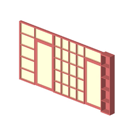 BIM Data: Revit Family Library – TOIL Restaurant Partition 002-BIM WORLD