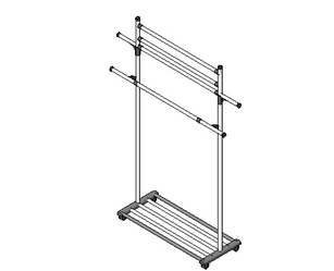BIM Resources: Revit Family Library – FURN_Hanger_003.rfa-BIM WORLD
