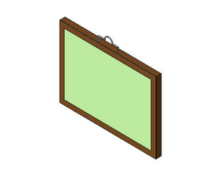 BIM Data: Revit Family Library – Wall-Mounted Image Frame Decoration_001.rfa-BIM WORLD