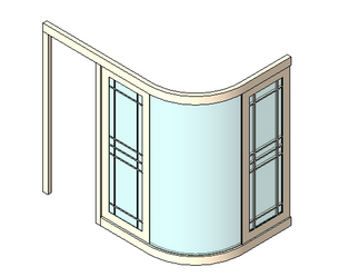 BIM Data: Revit Family Library – TOIL Corner Partition 001-BIM WORLD