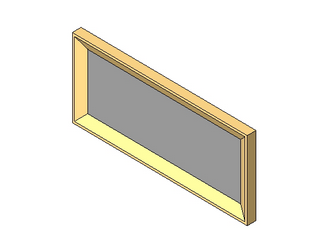 BIM Data: Revit Family Library - FURN_Abstract Wall-Mounted Drawing v001-BIM WORLD