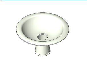 BIM Data: Revit Family Library – Large Bowl 099.rfa-BIM WORLD