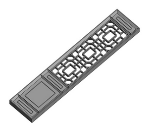 BIM Data: Revit Family Library for Chinese Screen 1 (*.rfa)-BIM WORLD