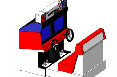 BIM Data: Revit Family Library for Sega Racing Gaming Machine (.rfa)-BIM WORLD