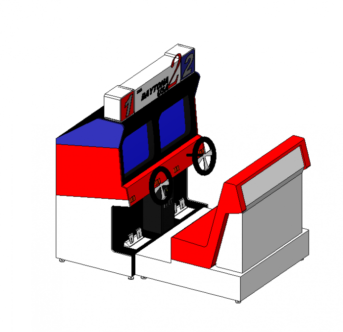 BIM Data: Revit Family Library for Sega Racing Gaming Machine (.rfa)