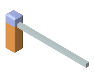 BIM Data: Revit Family Library – LAND Straight Pole Barrier Gate 002-BIM WORLD