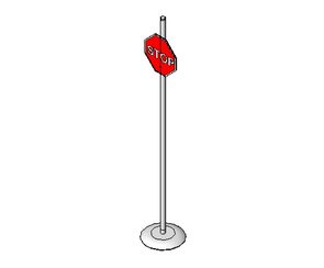 BIM Data: Revit Family Library - AND_stop Tag_001.rfa-BIM WORLD