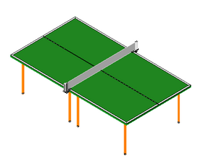 BIM Data: Revit Family Library for Table Tennis Equipment (.rfa)-BIM WORLD