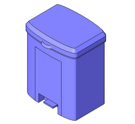 BIM Data: Revit Family Library - LAND Garbage Can 004.rfa-BIM WORLD