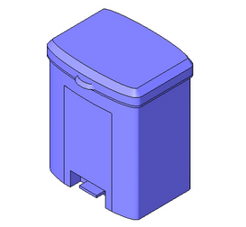 BIM Data: Revit Family Library - LAND Garbage Can 004.rfa