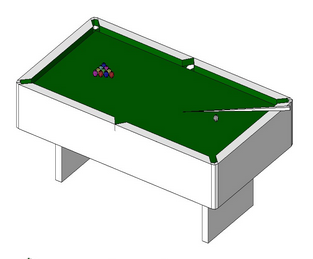 BIM Data: Revit Family Library – Billiards Table (2).rfa