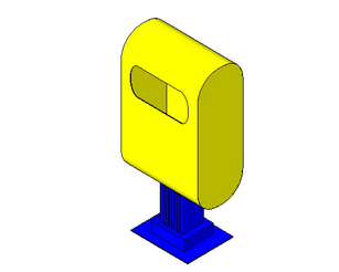 BIM Data: Lang_Environmental Garbage Can_002 Revit Family Library-BIM WORLD