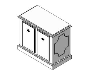 BIM Data: Revit Family Library – Bookcase 06.rfa-BIM WORLD