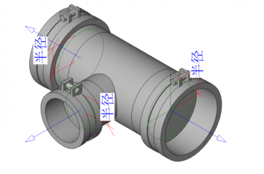 BIM Data: Revit Family Library - Double-Sided Hot-Dip Galvanized Steel Pipe Tee with Clamp Connection.rfa-BIM WORLD