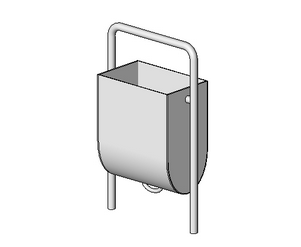 BIM Data: Lang_ Environmental Garbage Can_003 Revit Family Library-BIM WORLD