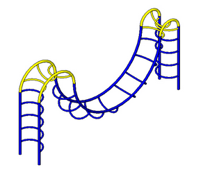 BIM Data: Revit Family Library – Mountain Climbing Staircase for Amusement Park Facilities-BIM WORLD