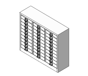 BIM Data: Revit Family Library - Express Cabinets File Cabinets 01.rfa-BIM WORLD