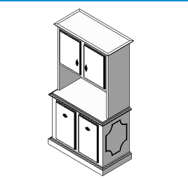 BIM Data: Revit Family Library – Bookcase 08.rfa