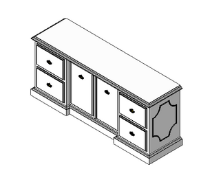 BIM Data: Revit Family Library – Bookcase 04.rfa-BIM WORLD