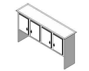 BIM Data: Revit Family Library – Bookcase 05.rfa-BIM WORLD