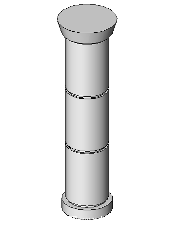 BIM Data: Metal Armored Column Revit Family Library