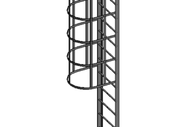 BIM Data: Revit Family Library – Vertical Ladder (RFA)-BIM WORLD