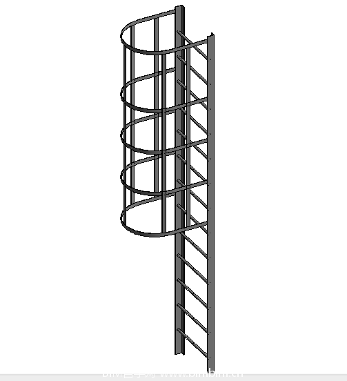 BIM Data: Revit Family Library – Vertical Ladder (RFA)