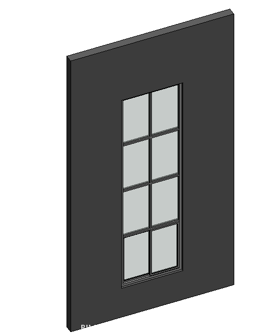 BIM Data: Revit Family Library for High Curtain Wall Windows (.rfa)