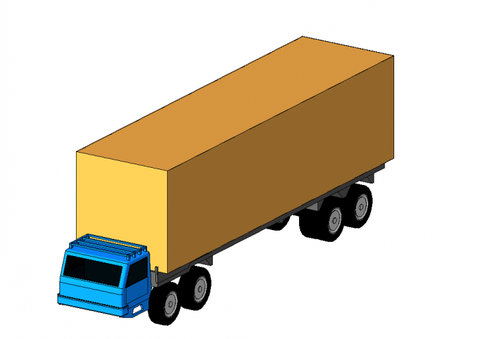 BIM Data: Revit Family Library for Large Truck Models (.rfa)