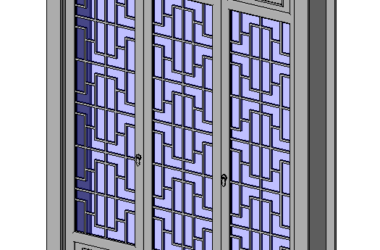 BIM Data: Revit Family Library – Chinese Window (.rfa)-BIM WORLD
