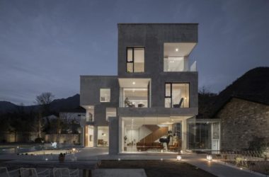 BIM Architecture: Scenic Views of Smoke and Cooking Houses at Hangzhou Youji Boutique Homestay by Shihe Design Studio-BIM WORLD