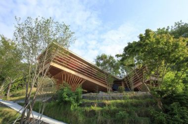 BIM Architecture: V-Shaped Wooden Houses Integrated into the Landscape | ADX-BIM WORLD