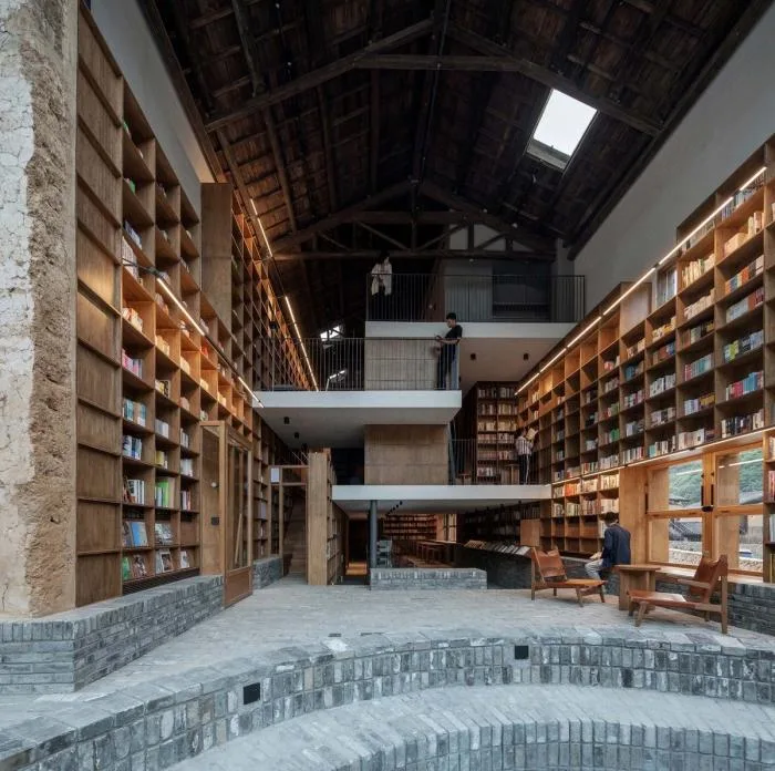 BIM Architecture | Qinglongwu Yanjiyou Rural Capsule Hotel Bookstore/Xitao Design Studio