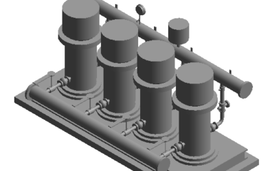 BIM Data: Revit Family Library for Reclaimed Water Variable Frequency Speed Control Equipment-BIM WORLD
