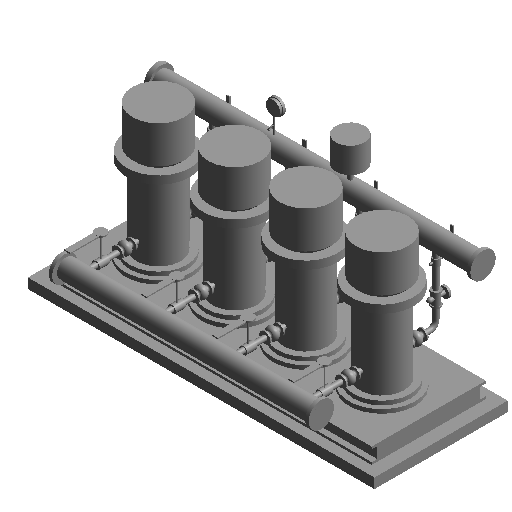 BIM Data: Revit Family Library for Reclaimed Water Variable Frequency Speed Control Equipment