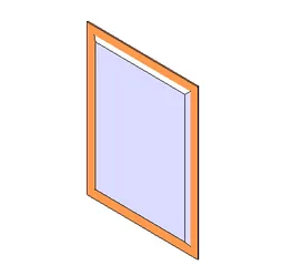 BIM Data: Revit Family Library - FURN_Mirror_001.rfa-BIM WORLD