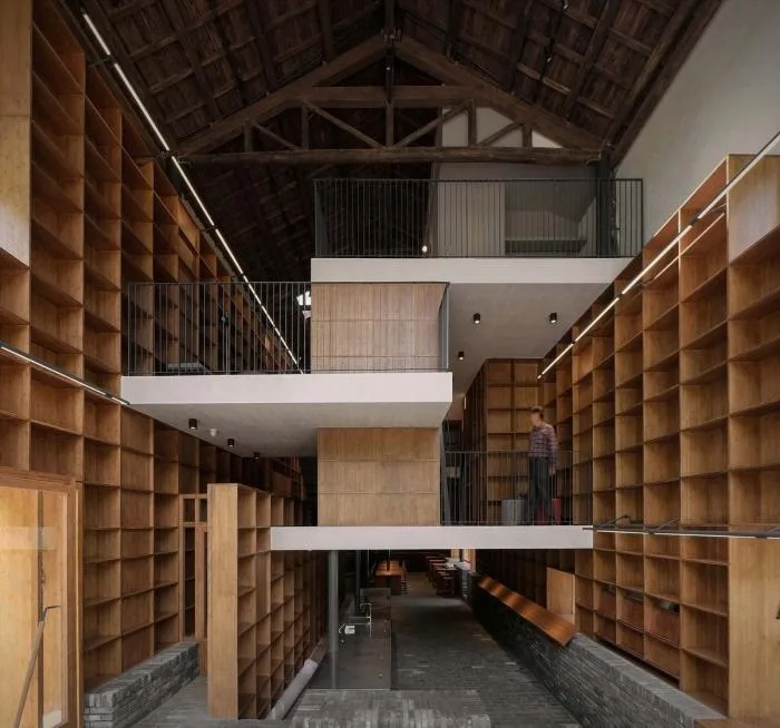 BIM Architecture | Qinglongwu Yanjiyou Rural Capsule Hotel Bookstore/Xitao Design Studio