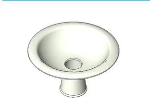 BIM Data: Revit Family Library – Large Bowl 099.rfa-BIM WORLD