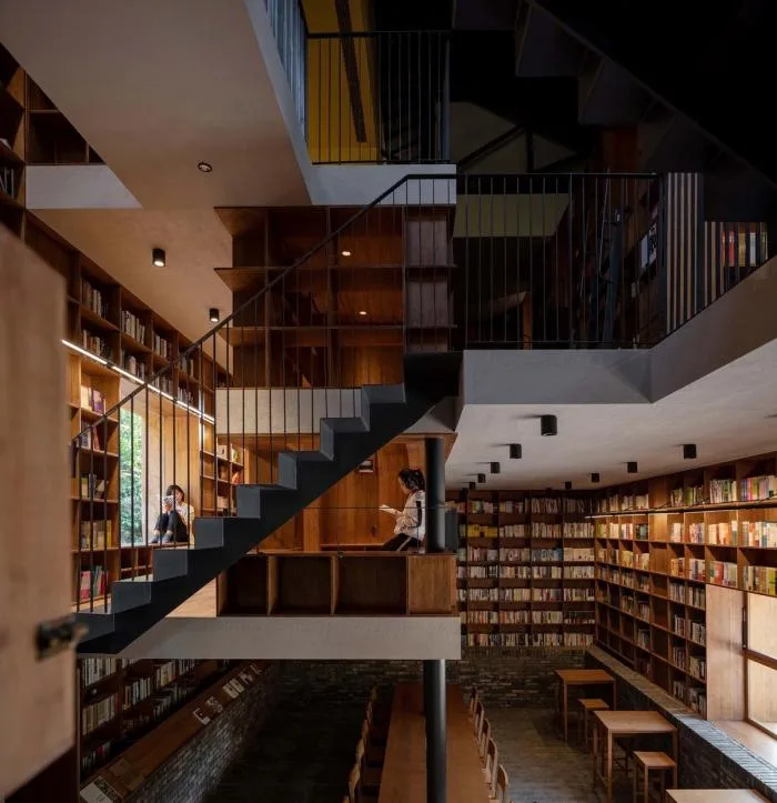 BIM Architecture | Qinglongwu Yanjiyou Rural Capsule Hotel Bookstore/Xitao Design Studio