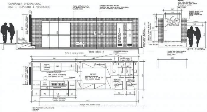 BIM Architecture | 360 ° Panoramic View Food Bar Restaurant