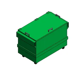 BIM Data: Revit Family Library - Mini Garbage Masher Garbage Can (.rfa)-BIM WORLD